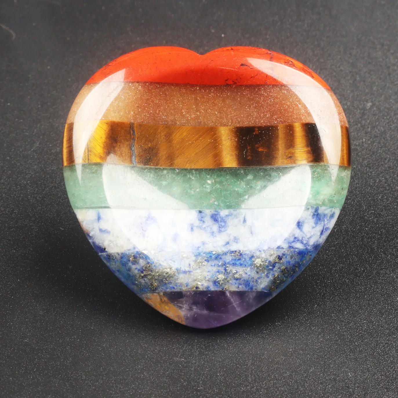 Colorful Gemstone Forget Worry Stone Natural Crystal Chakra Palm Healing Massager Home Decorative Thumb Stones for Stress Relief