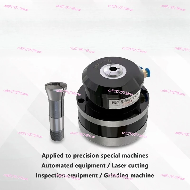 JAC-15 MINI Cylinder-Integrated Air Collet Chuck for Grinding Machine Robot Feeding Material Air Clamping Tools