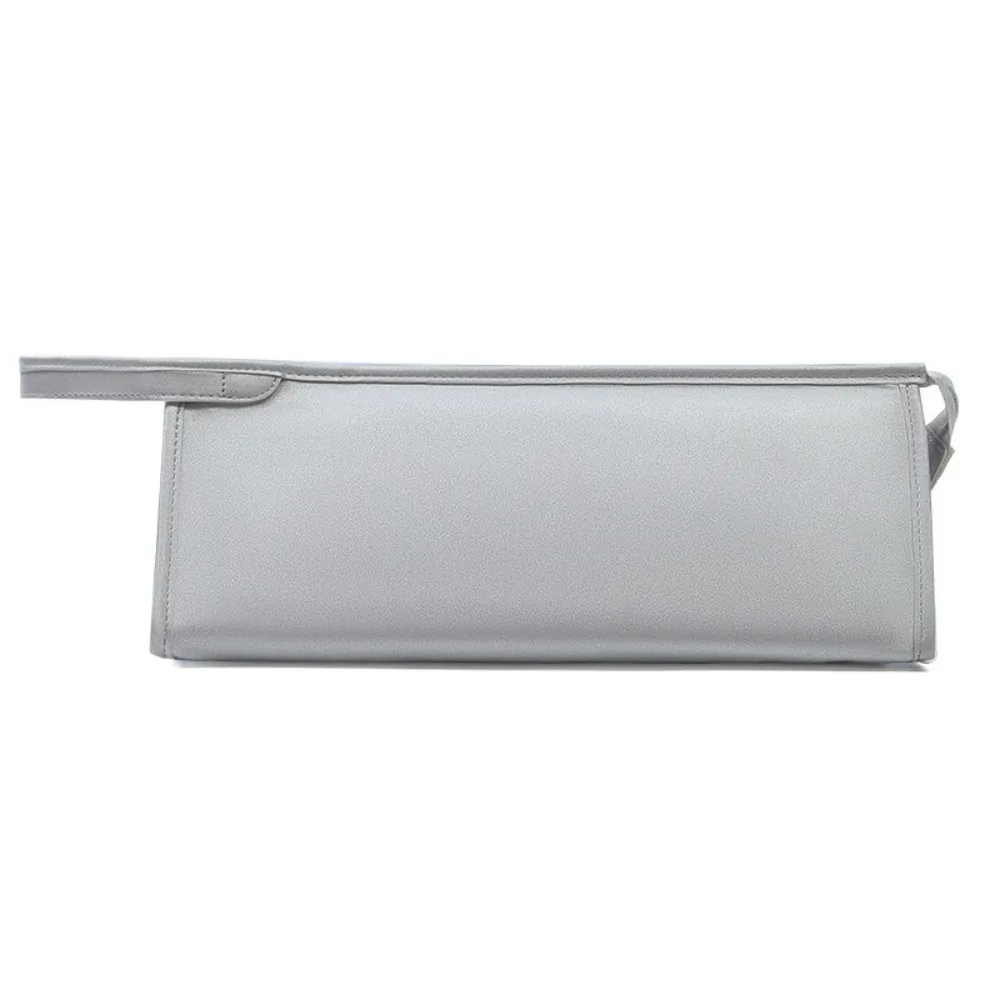 

PU Leather Hair Dryer Storage Bag Waterproof Dustproof Travel Storage Bag Durable Large Capacity Make Up Bag Hair Styling Tools