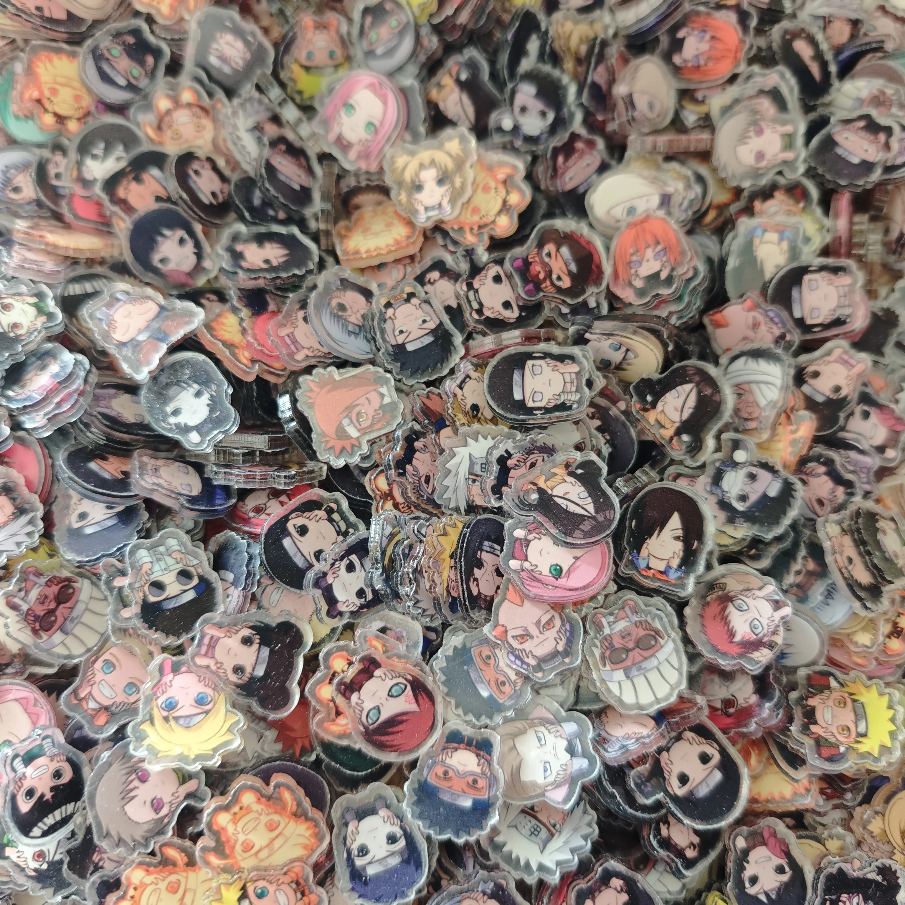 50 Stück/Set Naruto Anime Harz-Accessoires, niedliche Bilder, laminiert, Acryl-Creme-Kleber, Handyhülle, Kühlschrank, DIY-Geschenk-Aufnäher – Detail 8