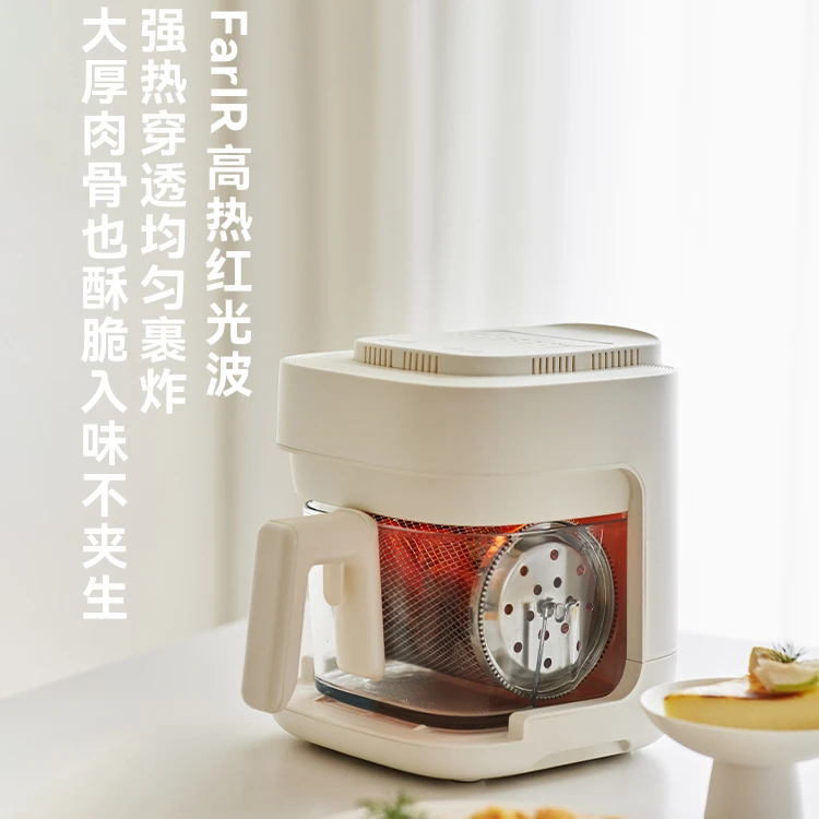 AUX 인스턴트 유리 상자 에어 프라이어 유리 홈 시각화 다기능 스마트 전기 프라이어 에어 프라이어 뒤집기 없음