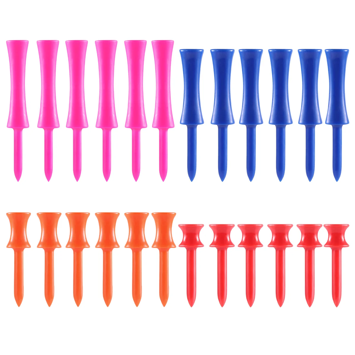 Step Golf Tees Recurve Silicon Carbide Artificial Markers Castle Double Deck Man