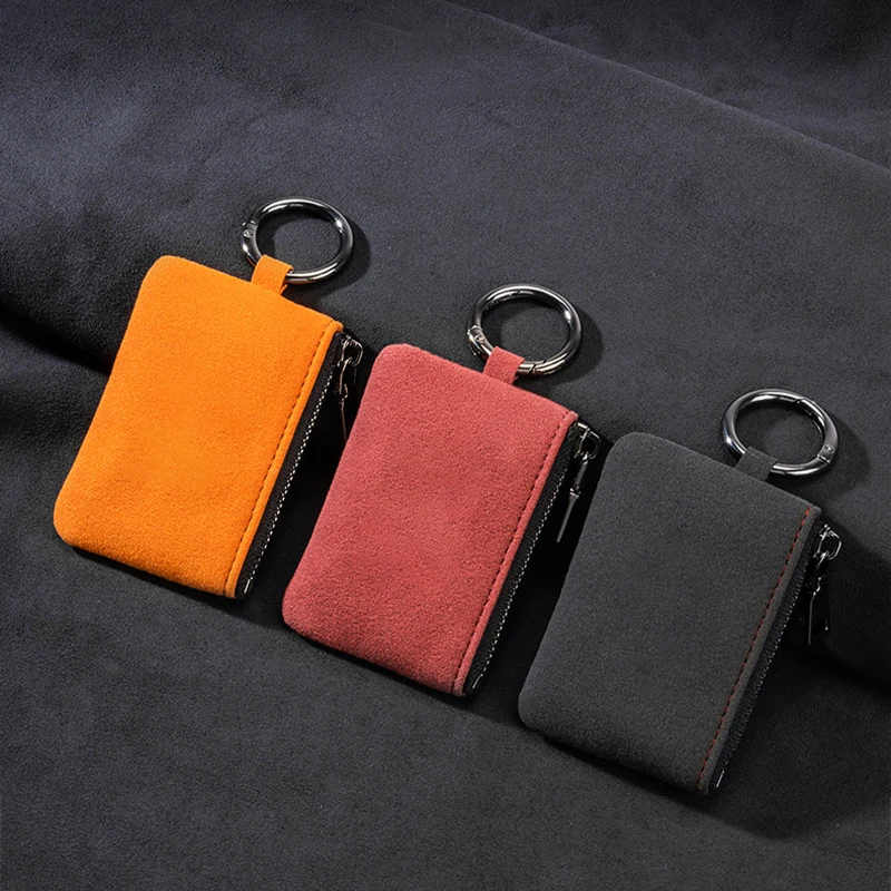 

Premium Suede Leather Key Fob Cover - Soft Touch，Form-Fitting Protection for Car Keys - Compatible with Volkswagen，BMW