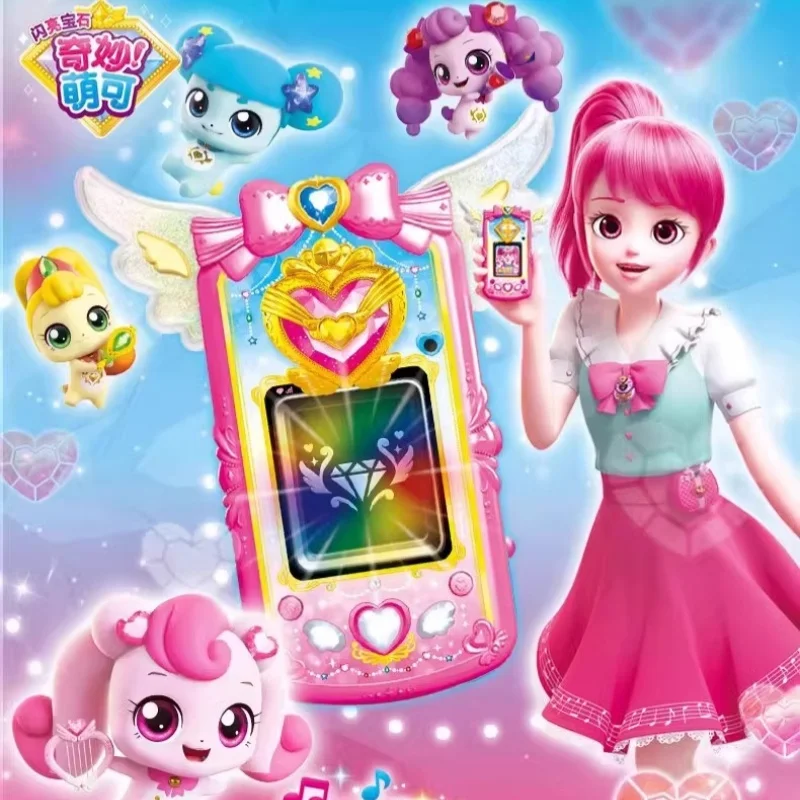 

In Stock Original Catch!Teenieping Shining Brightly Gemstone Phone Gemstone Watch Children'S Watch Capable Producing Sound Toys
