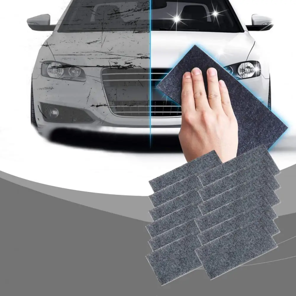 Portable Car Scratch Repair Kit Nanotechnology Car Scratch Repair Cloth Set 12 Pcs Safe Reusable Paint for Vehicles