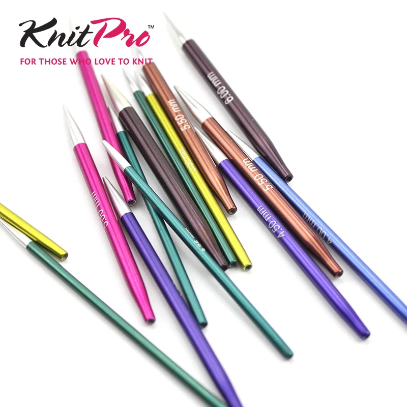 1 Pair New 8.5cm Knitpro Zing Interchangeable Circular Needles Tips Knitting Chopsticks Diy Sweater Knitting Spokes Tools