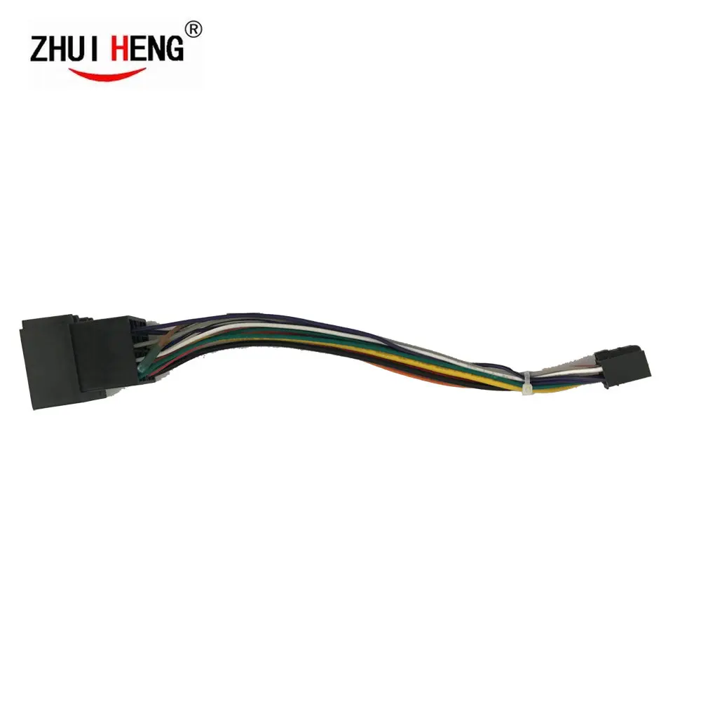 2 din Car Radio Female ISO Radio Plug Power Adapter Wiring Harness Special for Zotye T600 T200 Z300 x5 harness power cable