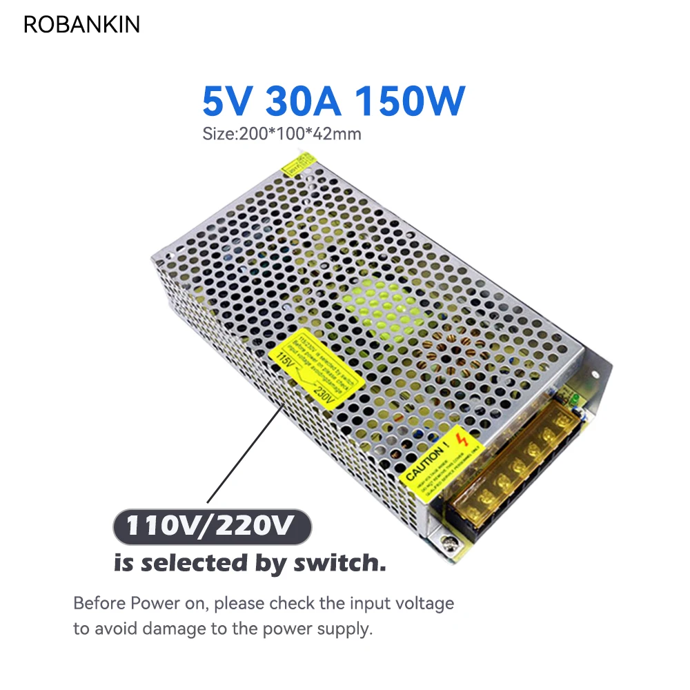 DC 5V Switching Power Supply AC110V 220V To DC 5V 20A 30A 40A 60A 100W 150W 200W 300W Transformer PSU for LED Strip Light