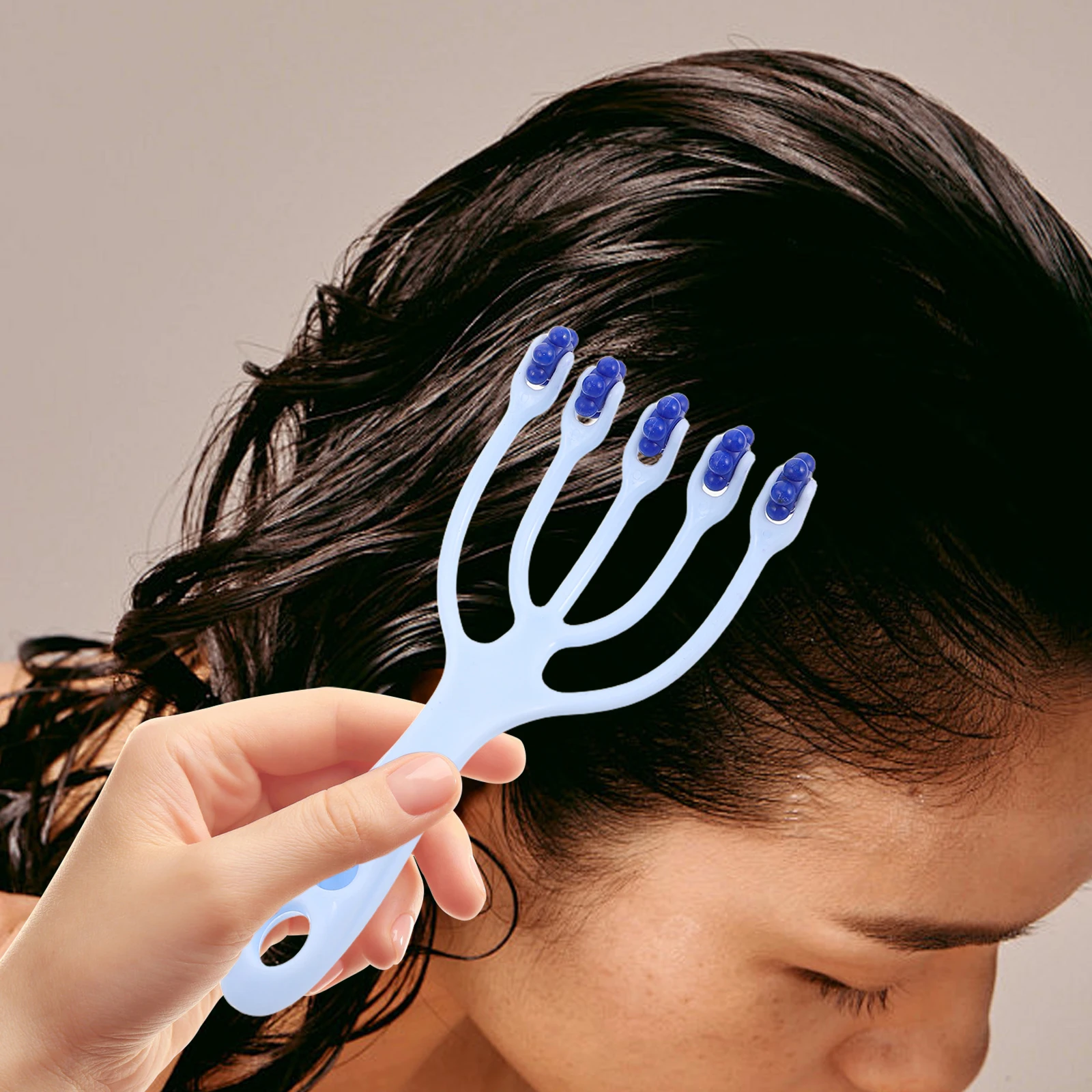 

2pcs Claw Five Claw Scratcher Manual Head Massager For Hair Washing Scalp Massage Comb Shower Brush Home Use Head