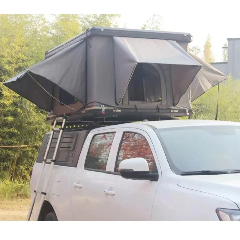 

Best Selling Camping Road Tent High-Style Helicopter Top Manganese Steel Three-Door Double Sleeping Cover Aluminum Alloy Tonneau
