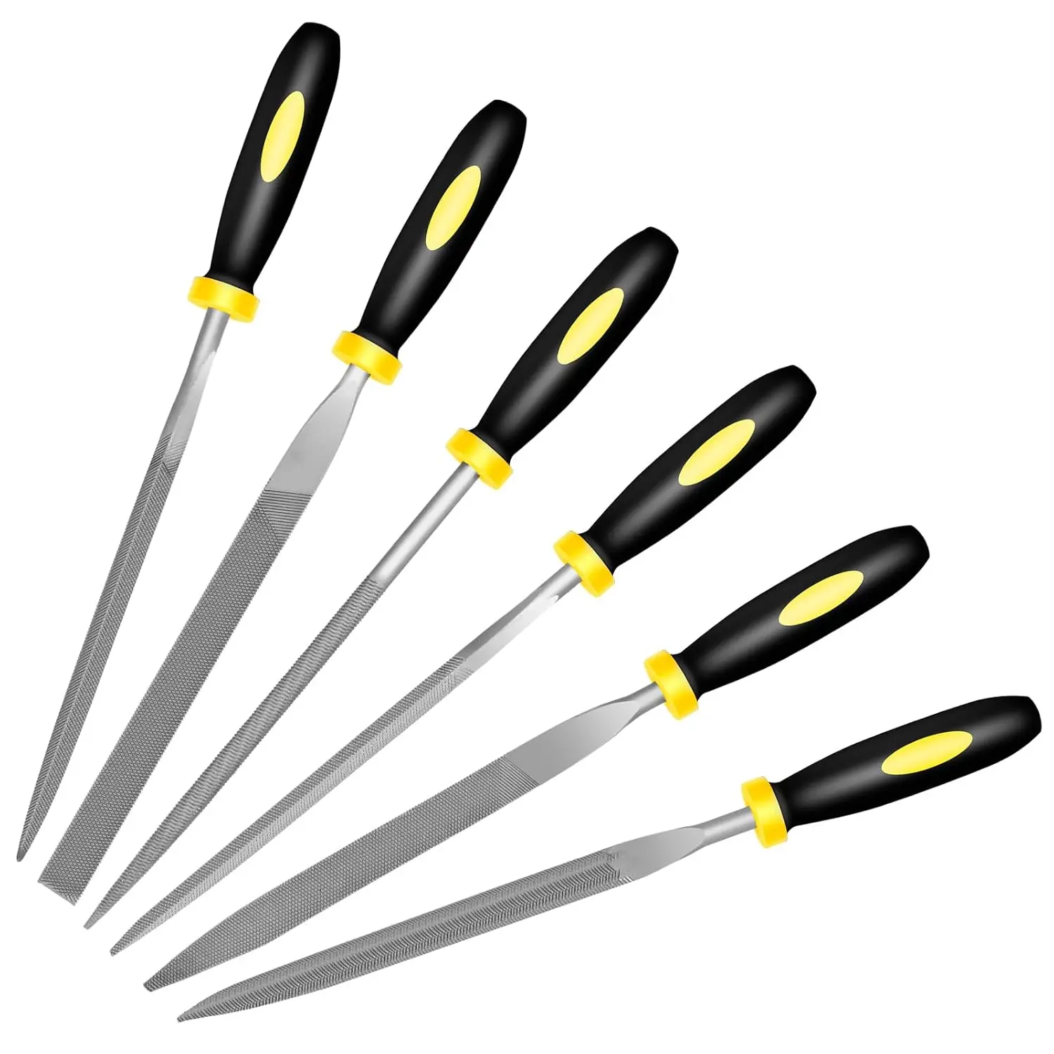 Set di lime ad ago in metallo da 6 pezzi, mini set di lime ad ago in metallo a mano, set di acciaio resistente alle leghe temprate di terza generazione.