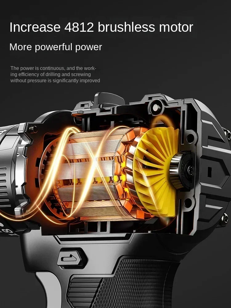 Cordless Drill with Lithium Battery, 3-in-1 Multi-function Electric Screwdriver and Drill Tool for Home Use