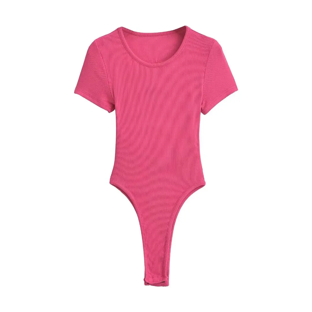 

Kardaian Sexy Slim Fit ort Sve T-irt Women Summer Elastic Base Layer Onesie High Waist Street Sle ort Pants