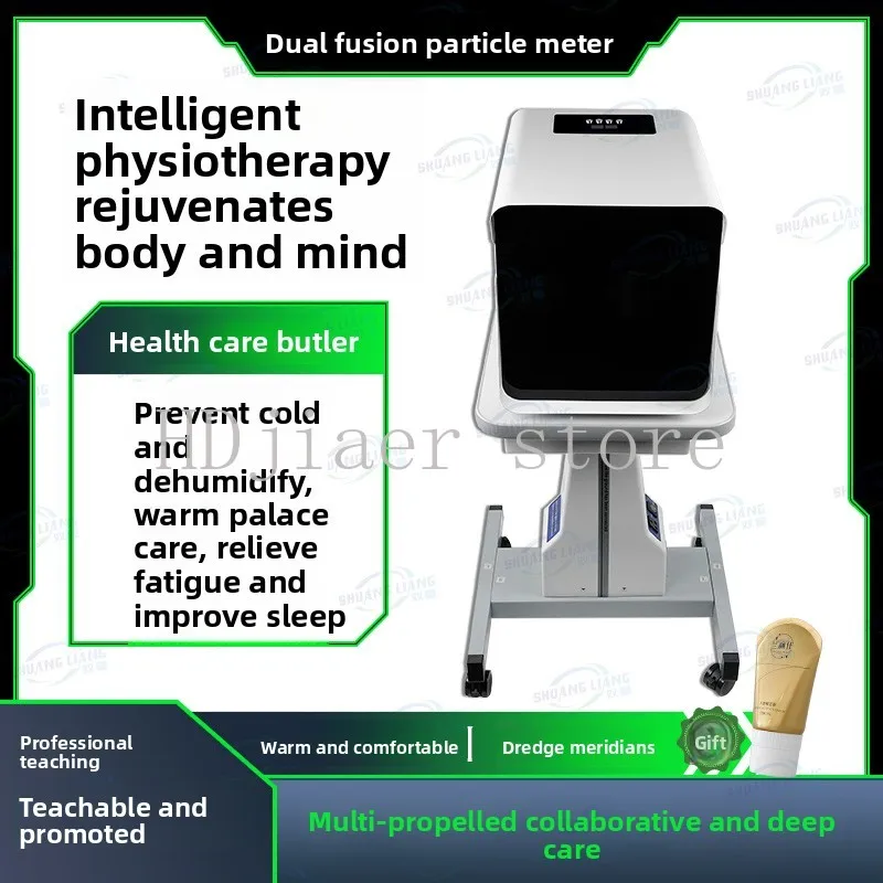 

Terahertz hyperthermia therapy device, physiotherapy device, micro-hertz magnetic rotating device, meridian dredging instrument