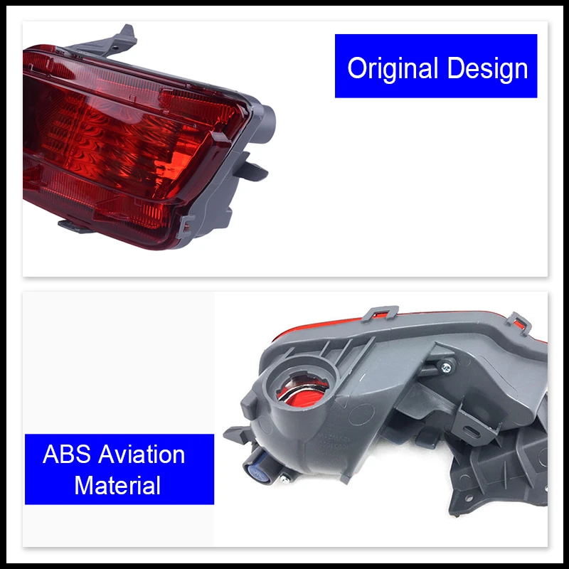 For Toyota RAV4 RAV 4 2013 2014 2015 81480-0R030 81490-0R030 Car Rear Brake Bumper Reflector Light Tail Signal Lamp Red No Bulb