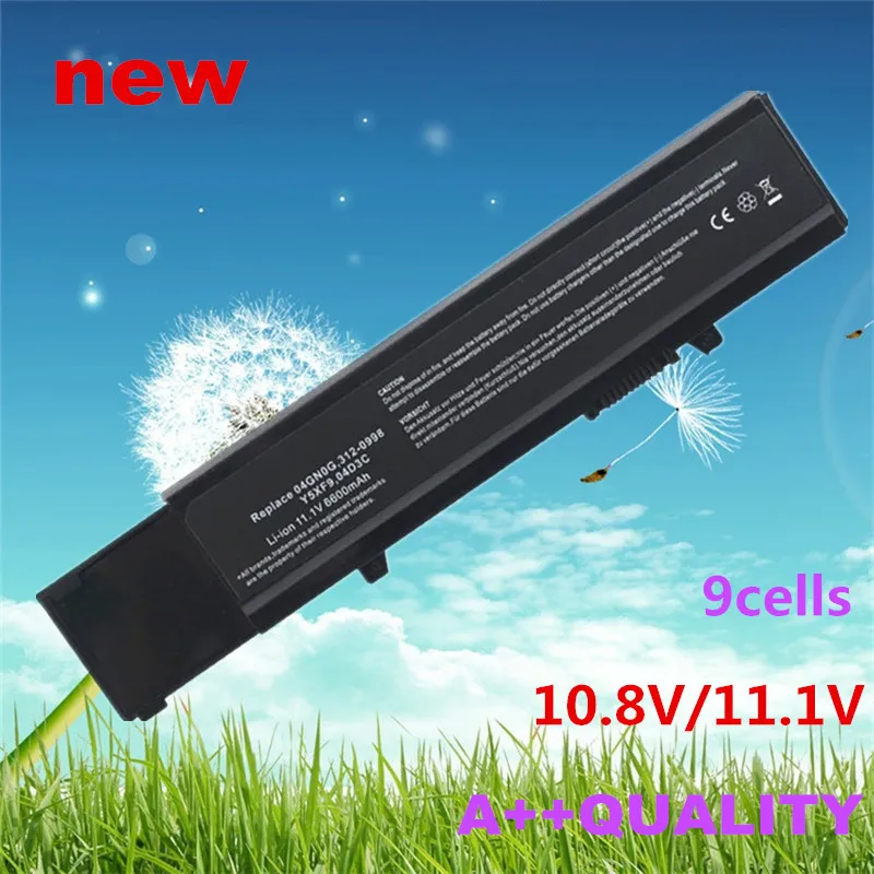 9cells Laptop Battery For DELL Vostro 3400 3400n 3500 3500n 3700 3700n 0Y5XF9  312-0997  4JK6R  7FJ92 CWX2D  P06E  P06E001