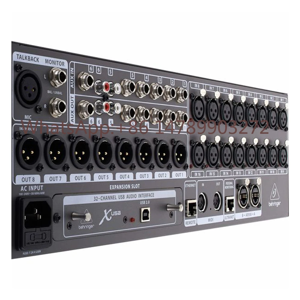 Mezclador Digital Behringer X32 Rack de 32 Canales, 16 Entradas XLR Mic/Line, Equipo de Música de Estudio, Mezclador de Rack