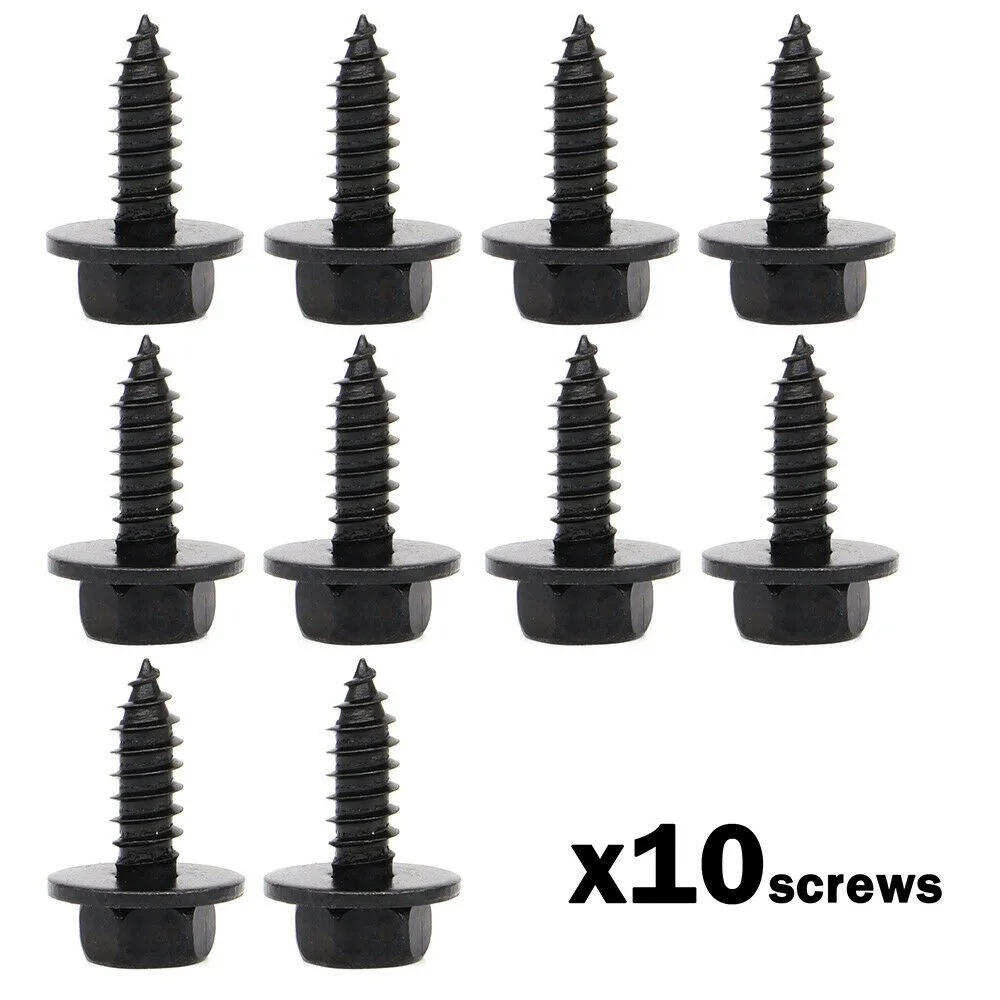 

10 PCS Car Bumper Fender Bolt Screw Fasteners 9mmx9mm Metal Fender Clips FOR Toyota FOR Camry FOR RAV4 Car Interior Accessories