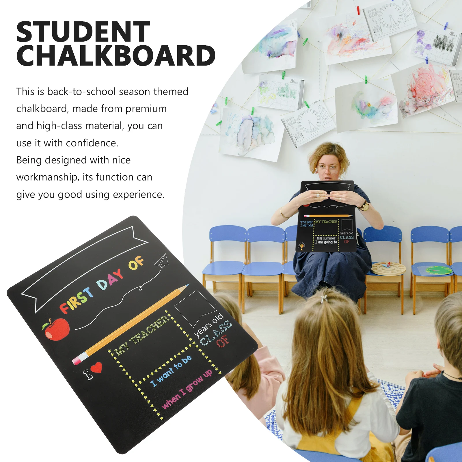 Chalkboard Student Message Board Back To School Supplies School Decoration Double-Sided Erasable Multi-Function