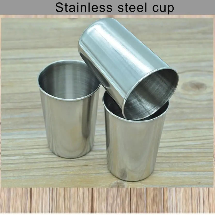 1 Pcs Fashionable 180ml/300ml Stainless Steel Cup For Water Beer Coffee And Tea Portable And Practical
