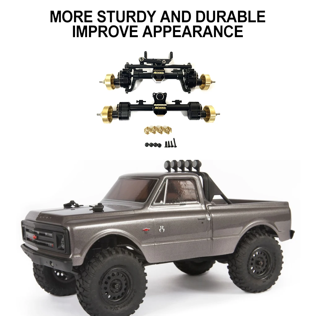 Aluminum Alloy Protector Front Rear Axle For 1/24 SCX24 RC Car Part RC Car Accessories Replacement Parts