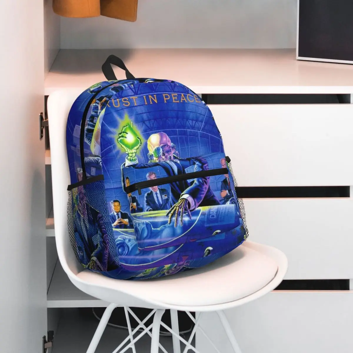 Megadeth Heavy Band Backpack Daypack Large Capacity Children BookBag School Bag Shoulder Bags for Men Women