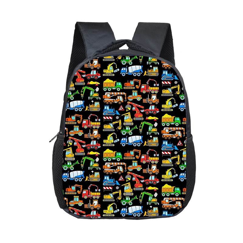 Mochila de Tractor de excavadora de camión de bomberos de dibujos animados para niños, bolsa escolar para niños, bolsa de jardín de infantes, mochila para niños pequeños, bolsa de libros para niños, regalo