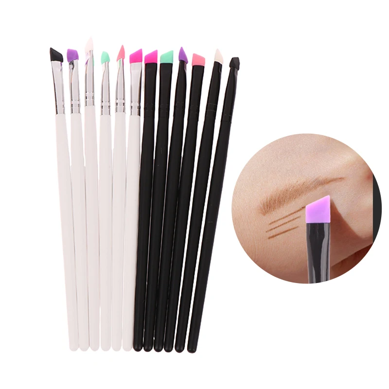 Portable Eyebrow Eyeliner Brush Diagonal Angled Eyebrow Liner Brush Women Makeup Cosmetic Tools