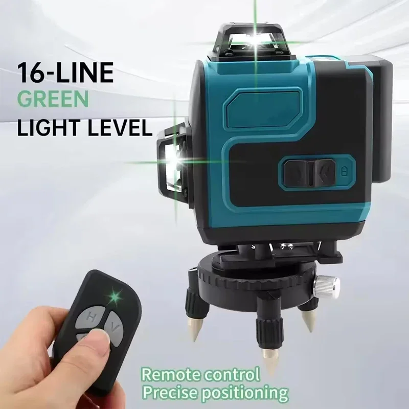 Fit Makita High-Precision 16-Line 360 Horizontal Vertical Cross Level Green Light Laser High-Precision Wall-Mounted PortableTool