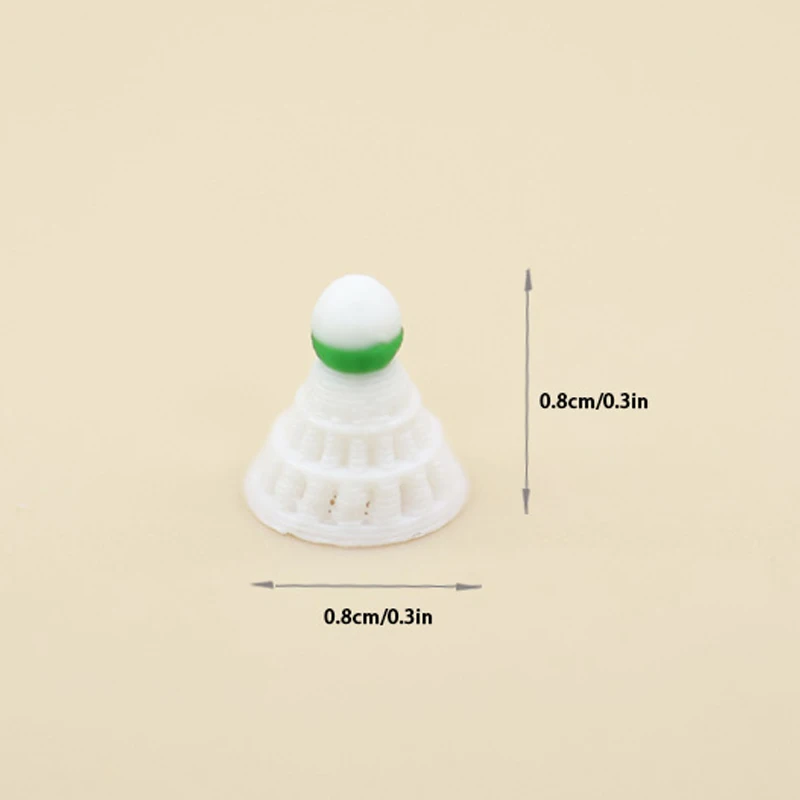 1 paire 1:12 maison de poupée Simulation Mini raquette de Badminton ensemble maison de poupée scène de sport décoration maison de poupées semblant jouer jouets