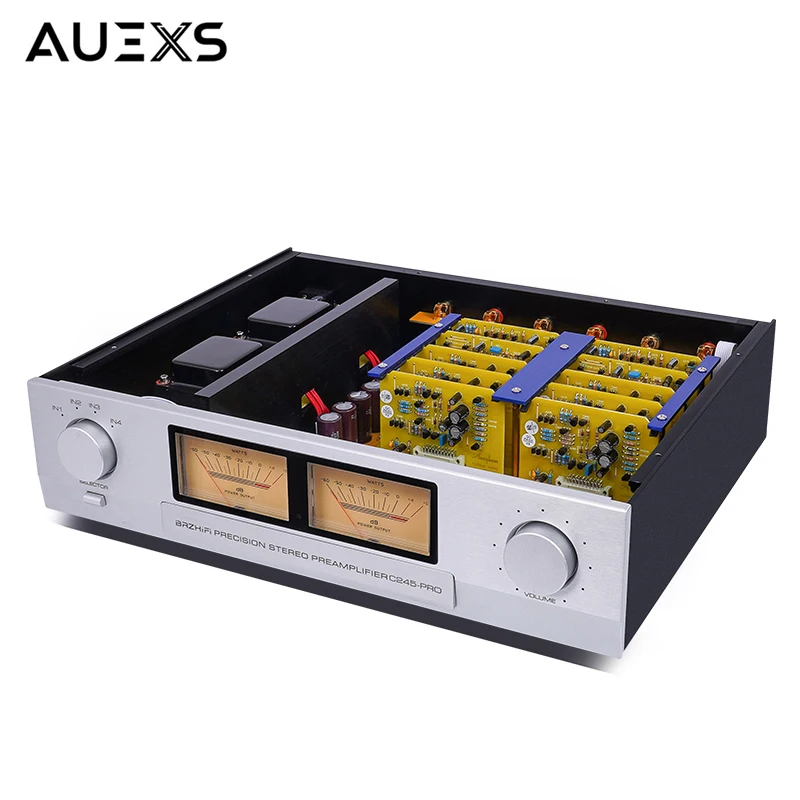 

AUEXS Reference Accuphase C-245 Fully Balanced Preamplifier Low Distortion with Remote Control VU Meter HIFI Preamplifier