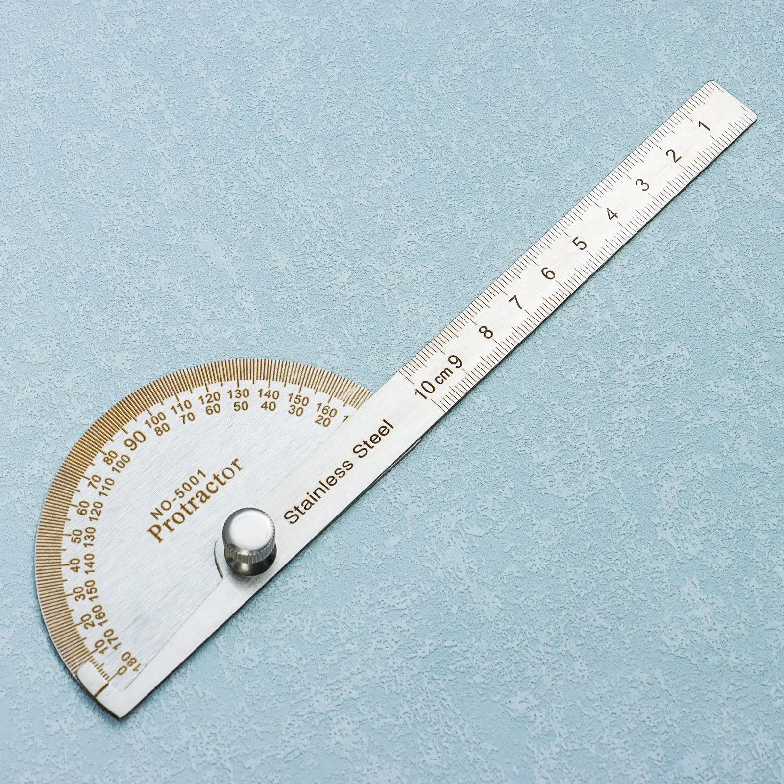 Multifunctiona Adjustable Craftsman Round Head Rotary Angle Finder Protractor Measuring Ruler 180 Degree