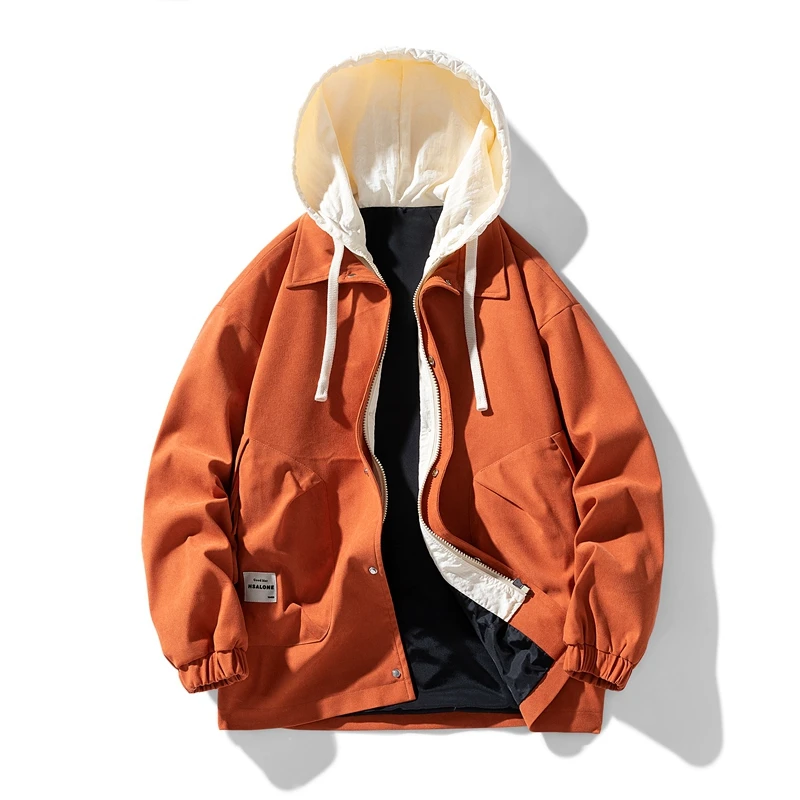 Chaqueta con capucha para hombre, abrigo informal de viaje de marca de moda para estudiantes, vacaciones al aire libre, 2 piezas, primavera y otoño, novedad de 2024