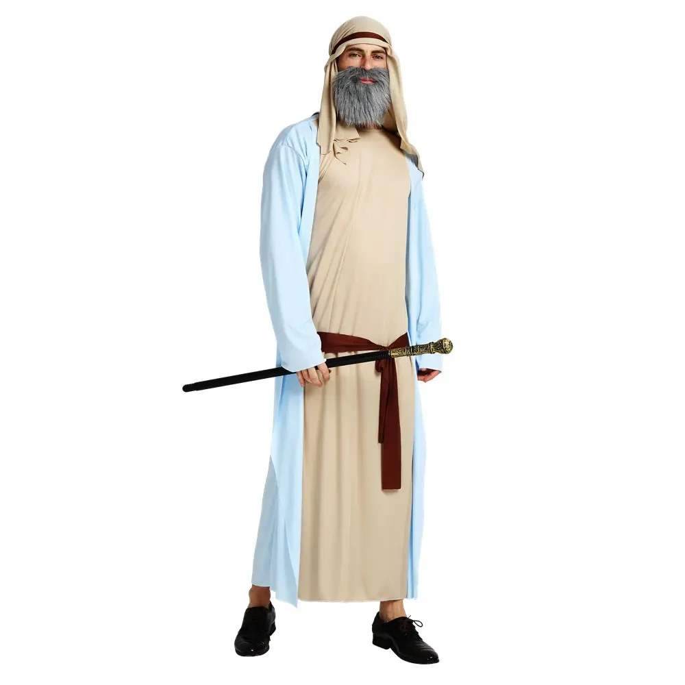 Purim Halloween Costumes Adult Men Shepherd Saint Costume Women Mary Cosplay for Girls