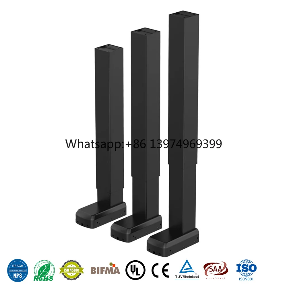 Motorized Lift Column Adjustable Height Table Leg Electric Telescopic Lifting Pillar for Ergonomic Office Furniture