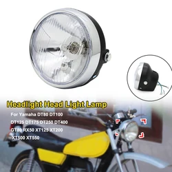 12V Motorcycle Headlight Head Light Lamp For Yamaha DT80 DT100 DT125 DT175 DT250 DT400 GT80 RX50 XT125 XT200 XT500 XT550
