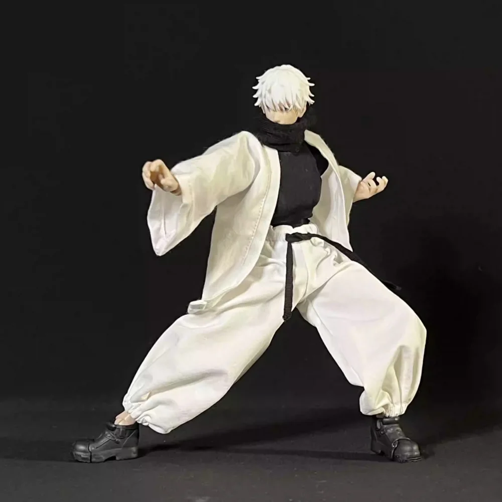 【No Figure】Handmade 1/12 Scale Male Soldier Gojo Satoru Clothing Accessories Battle Suit For 6''Action Figure Model Fit Shf - view 6