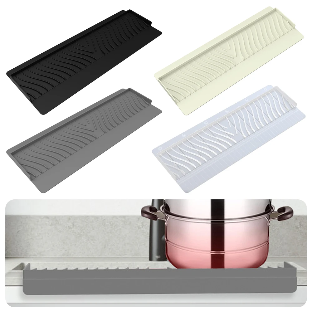 

High Quality Silicone Sink Splash Guard Sucker Foldable Sink Edge Protector Oil-Proof Non-Slip Faucet Mat Splash Catcher Kitchen