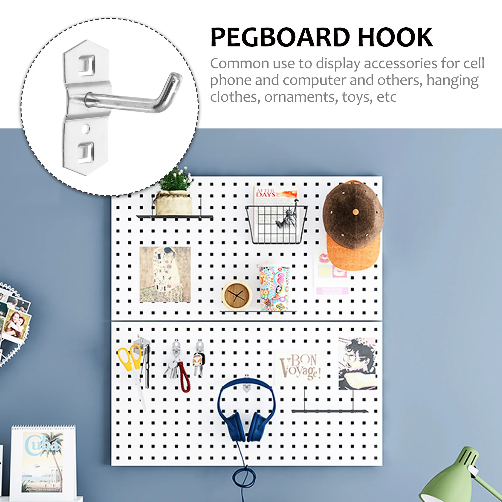 

12 pcs Hardware Cabinet Hole Pegboard Hooks Shelf Storage Display Stand Supermarket Peg Hooks Household Storage