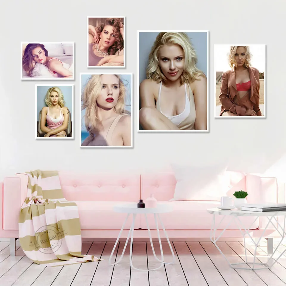 

Sexy Scarlett Johansson Posters Movie HD Wall Art Home Decor Canvas Painting Nordic Decoration Room