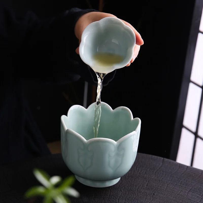 Imitation Song tea small Tianqing hand-held pot soup bottle wine pot Chinese Song Dynasty ceramic imitation Song teapot tea set