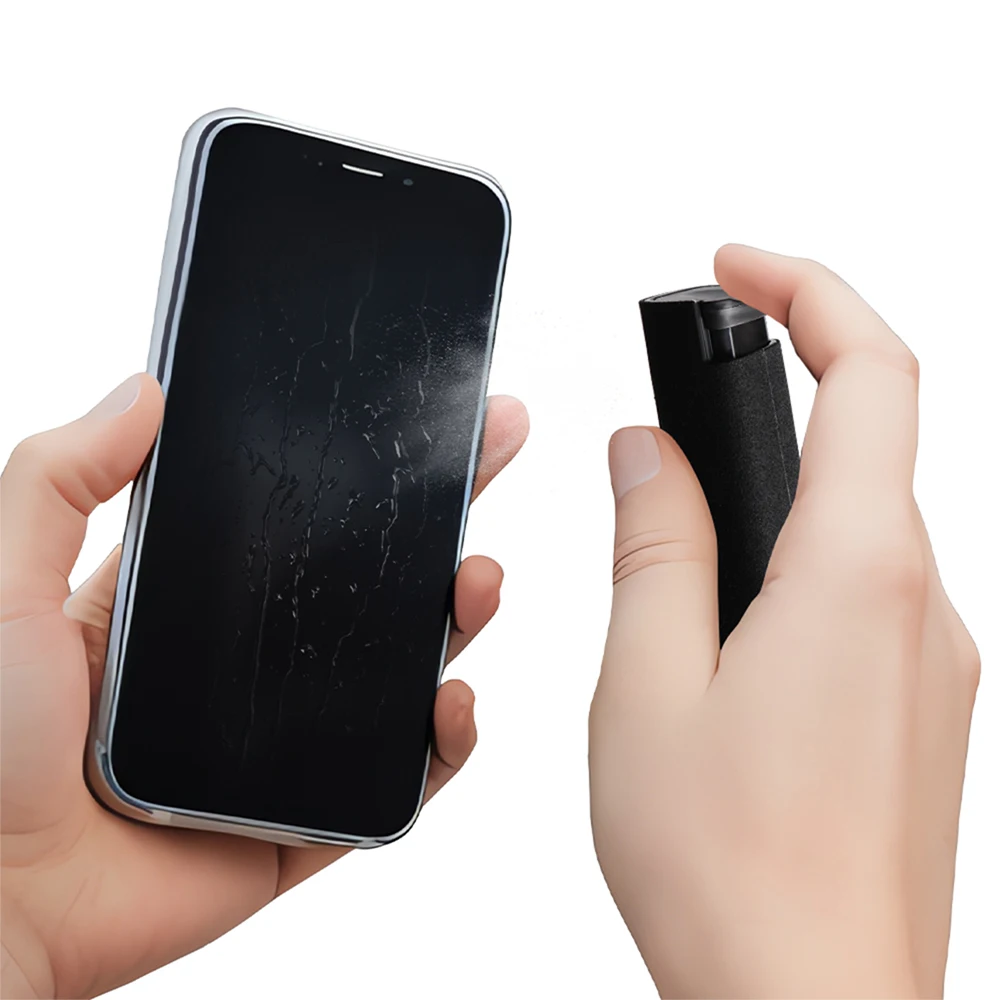 2 in 1 Screen Cleaner Spray for Mobile Phone Tablet Screen Dust Remover Microfiber Wiper Cloth Cleaning Tools For Tesla model 3