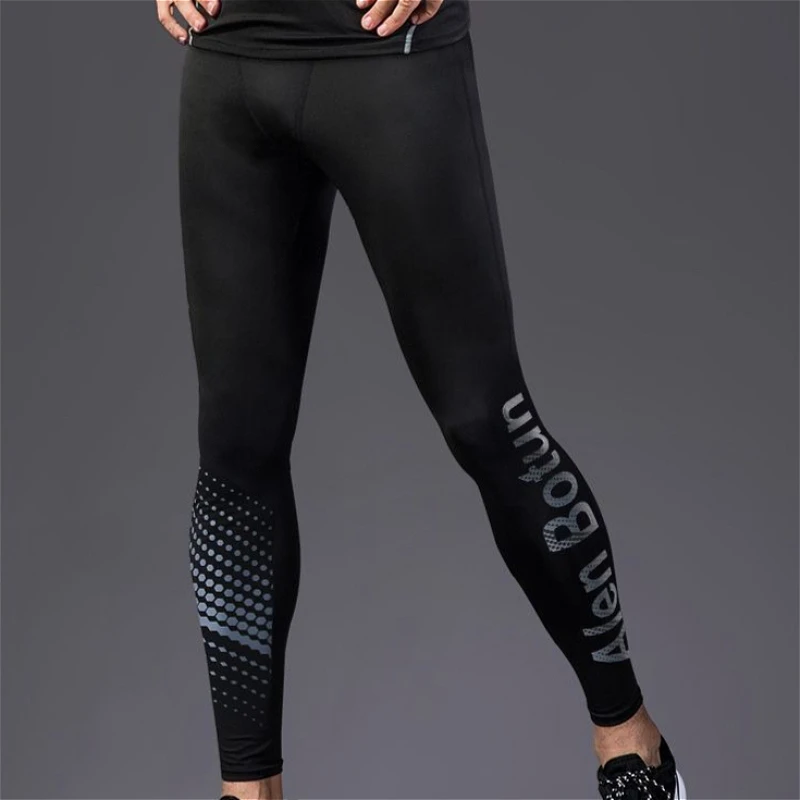 Quick Drying Men's Sports Fitness Underwear Bottoms Breathable Elastic Male Thermal Leggings Pants Training Running Basketball