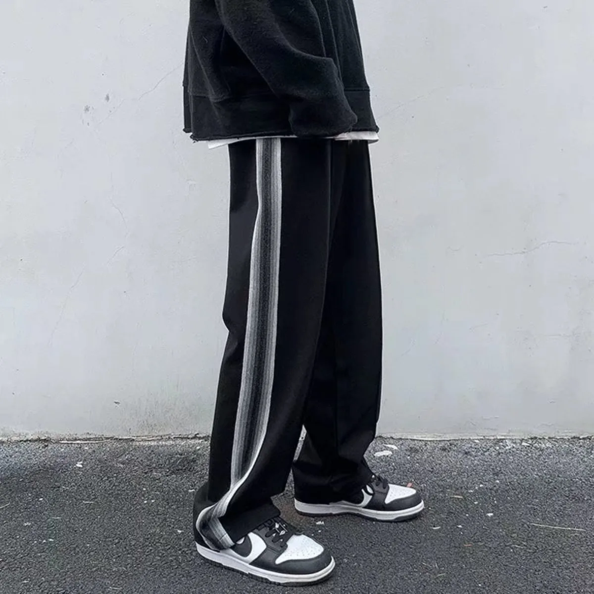 Summer Men's Black Pants Loose Streetwear Fashion Loose Comfortable Jogger Trousers Man Casual Sweatpants Daily Male Pants