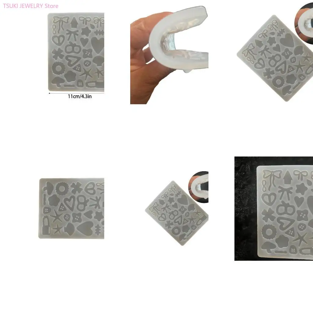 62KE Resin Casting Silicone Molds Jewelry Part Molds Perfect for Creative Projects