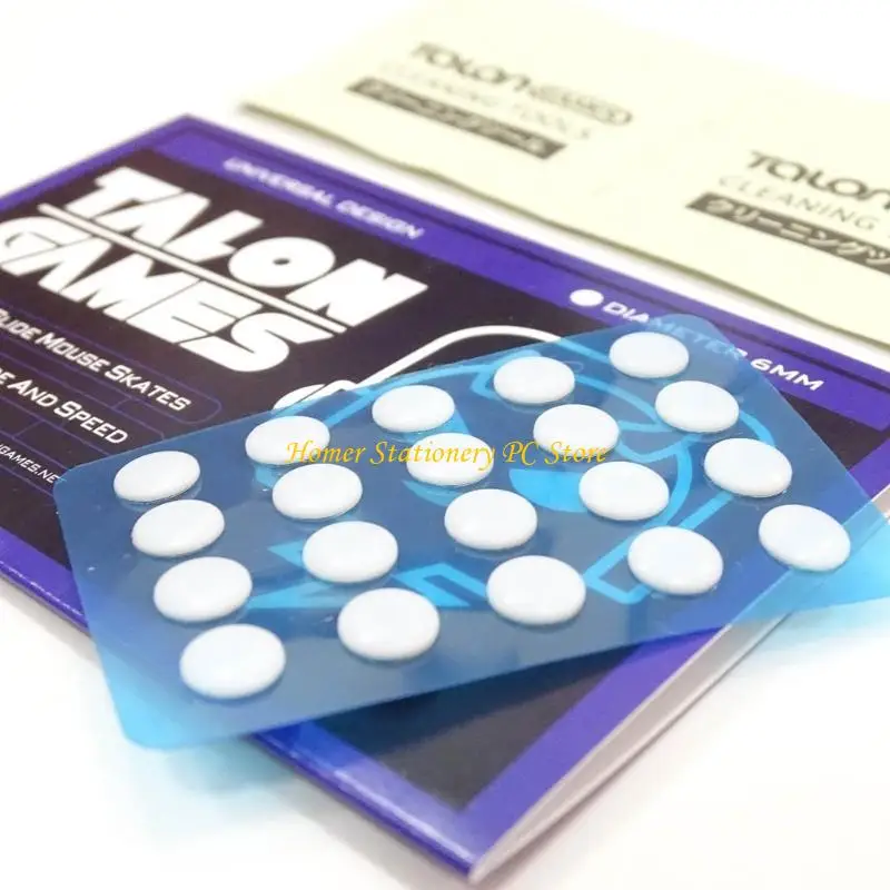 

Y5LA коньки для мыши «сделай сам», универсальные коврики для ног в горошек, противоскользящие, 1 комплект, 20 шт.