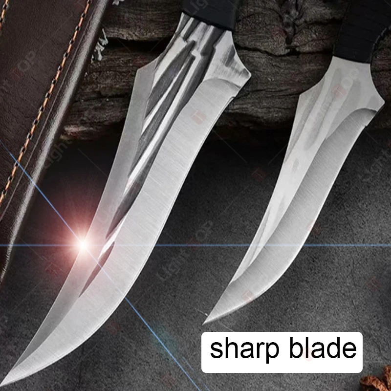 2PCS Bucther Knife Set Stainless Steel Kitchen Boning Knife Handmade Forged Chef Knife 2-in-1 Knives Kitchen Accessories