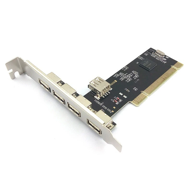 

PCI to USB Extend Card 5 Ports USB2.0 3.0 to PCI 32Bit Converter Adapter with NEC Chip for Desktop PC Computer