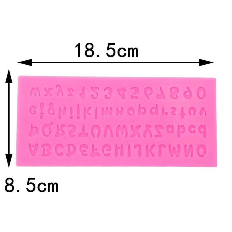 Letters and Numbers Art Word Silicone Mold Brickearth Plaster Epoxy Hand-Made Tool Accessories Baking Decoration Mould