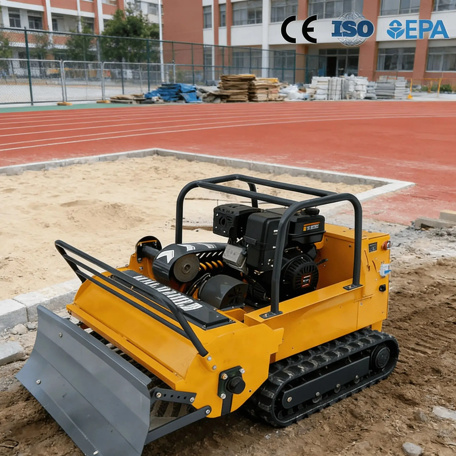 

Customized Smart Remote Control Lawn Mower - Auto Switching for Mowing/Snow Removal/Soil Leveling and flail mower